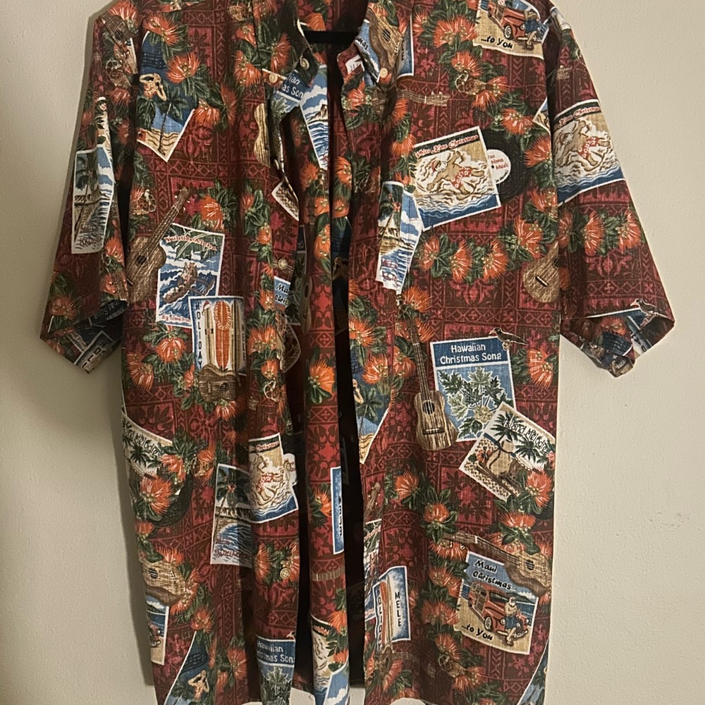 Vintage Reyn Spooner Mele Kalikimaka Limited Issue Hawaiian Christmas Shirt